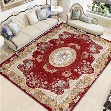 Alfombra antideslizante de estilo persa para cocina, Felpudo con estampado Floral, para sala de estar, balcón, baño, dormitorio, decoración del hogar (4)