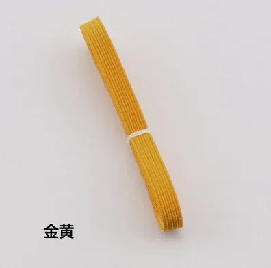yellow 6 мм эластичная лента детская эластичная лента/широкая резиновая повязка/Аксессуары для пошива одежды - Цвет: yellow