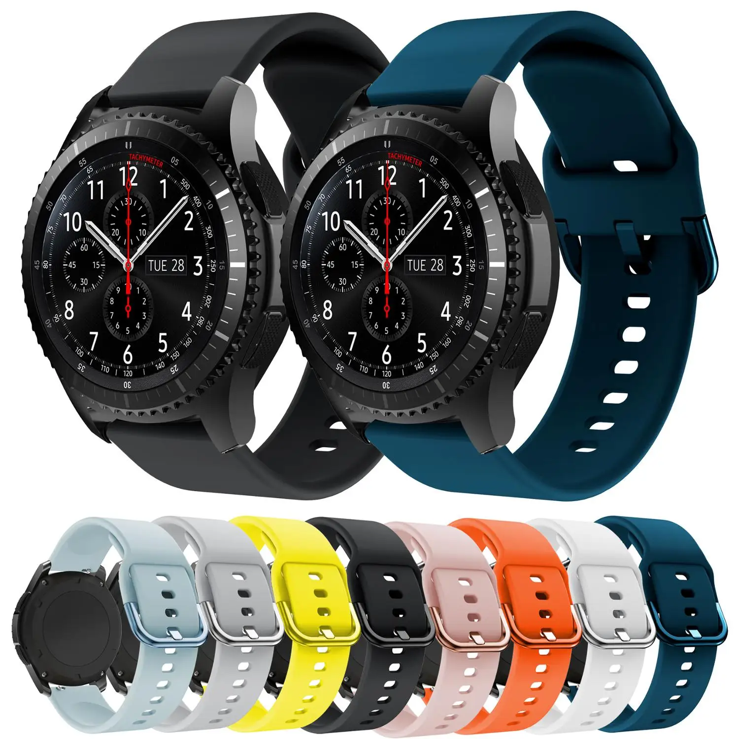 Модные силиконовые часы ремешок для Samsung Gear S3 Frontier &amp классический спортивный