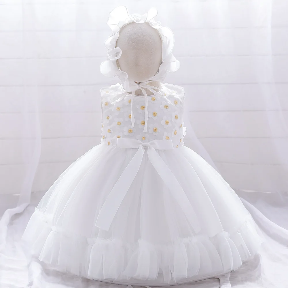 

Ballgown Tulle Tutu Dress Baby Dress White Ball Gown Dresses with Sequins Kids Clothes Princess Dress for 6M-5Y