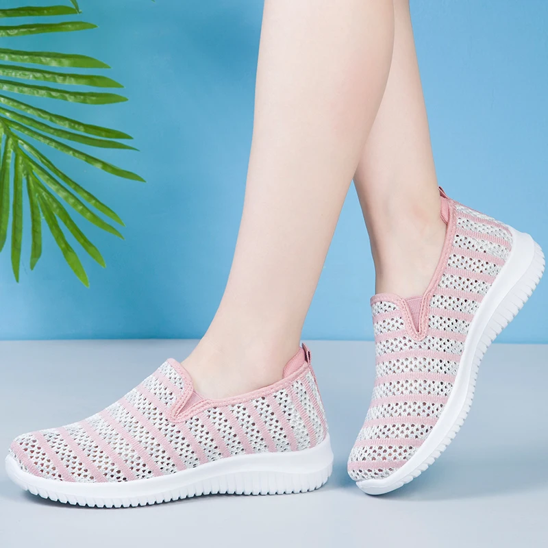 

Женские кроссовки, дышащие, на плоской подошве, однотонные, легкие, повседневные, 2021