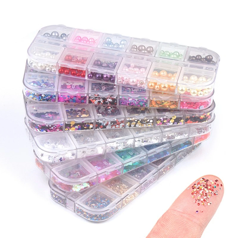 Блестящий Порошок русалки 12 цветов блестящие круглые блестки для творчества