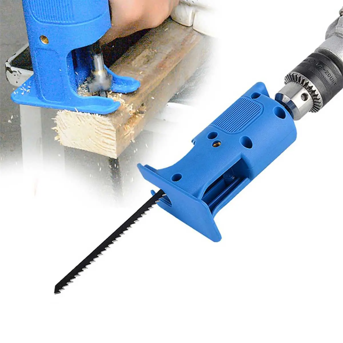 

Drillpro Reciprocating Saw Attachment Adapter Change Electric Drill Into Reciprocating Saw for Wood Metal Cutting Hand Tool