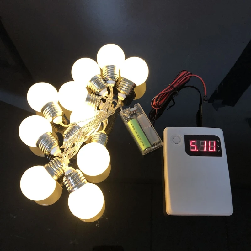 

LR6 AA Battery Eliminator USB Type C Power Supply Cable for Christmas LED Light