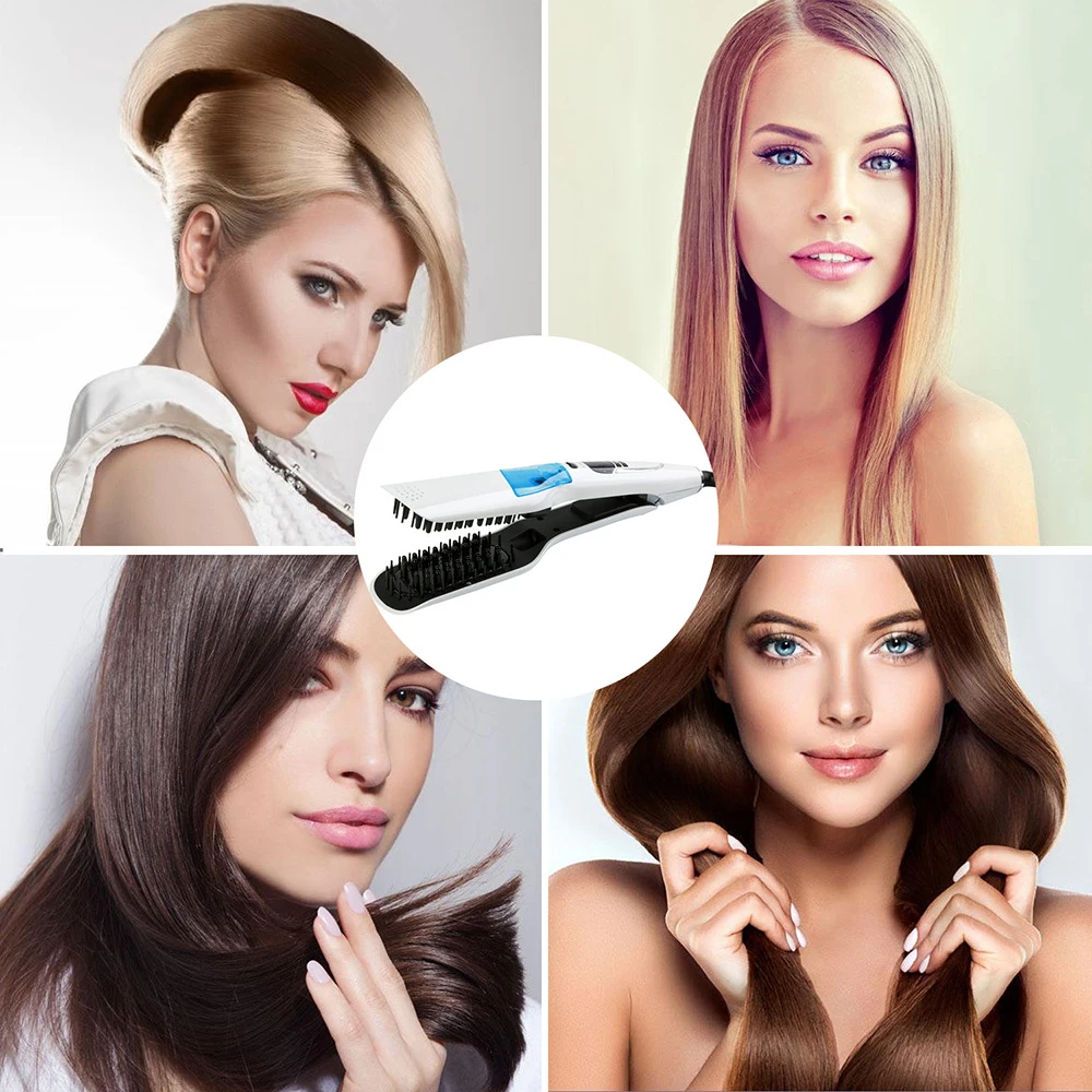 

2020 New Hair Straightener Comb Iron Brush Auto Fast Hair Comb Clamp Massager Tool