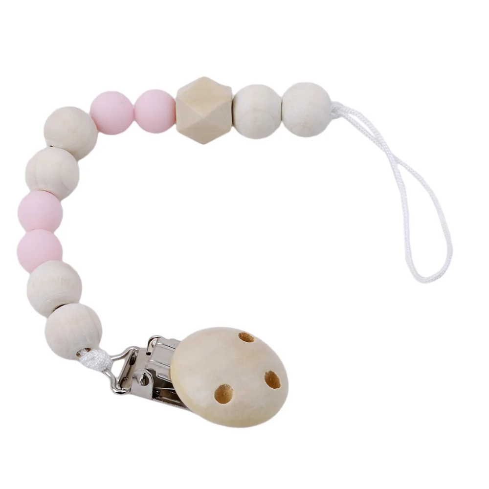 Деревянные зажимы для соски нетоксичные держатель Прорезыватель зубов игрушка