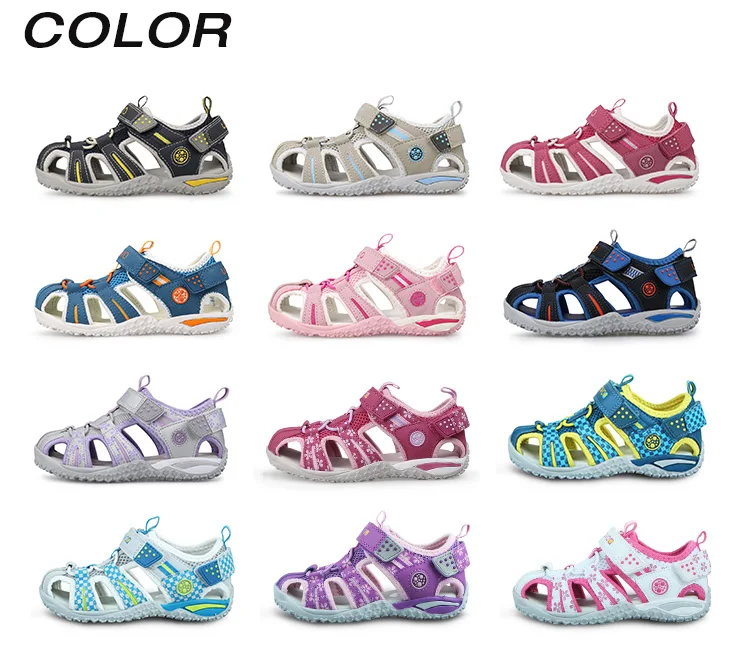 girls shoes UOVO Brand 2022 Summer Beach Footwear Kids Closed Toe Toddler Sandals Children Fashion Designer Shoes For Boys And Girls #24-38 boy sandals fashion