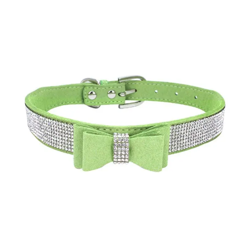 2018 Стразы для питомцев ошейник с бантиком собак кошек мягкий милый хит продаж