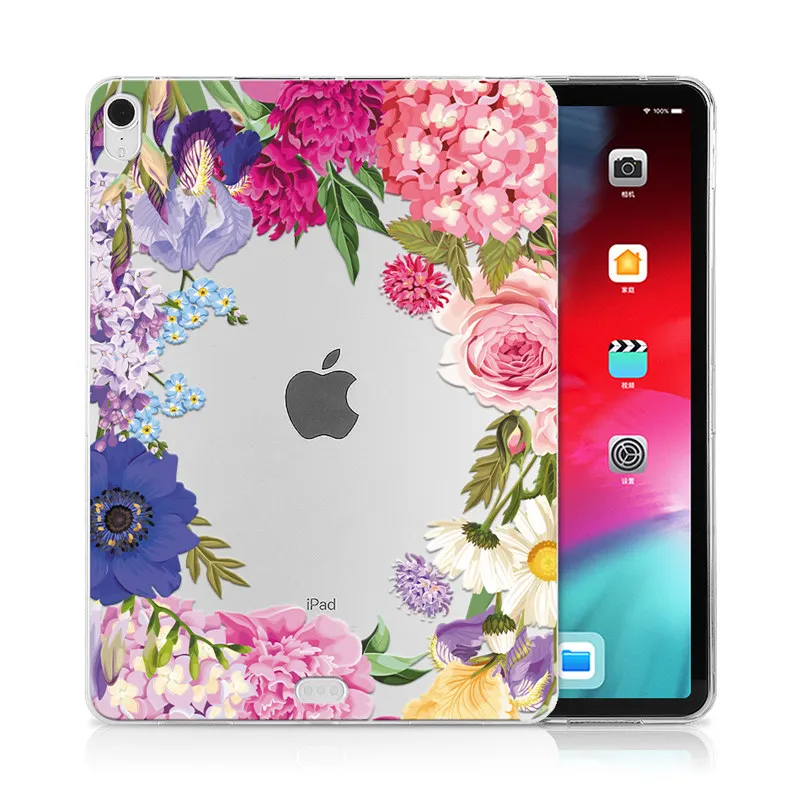 IP11 MTT Мягкий ТПУ чехол для iPad Pro 12,9 дюйма выпуск A1876 A2014 A1895 A003 цветочный принт задняя крышка защитный чехол для планшета - Цвет: IP11