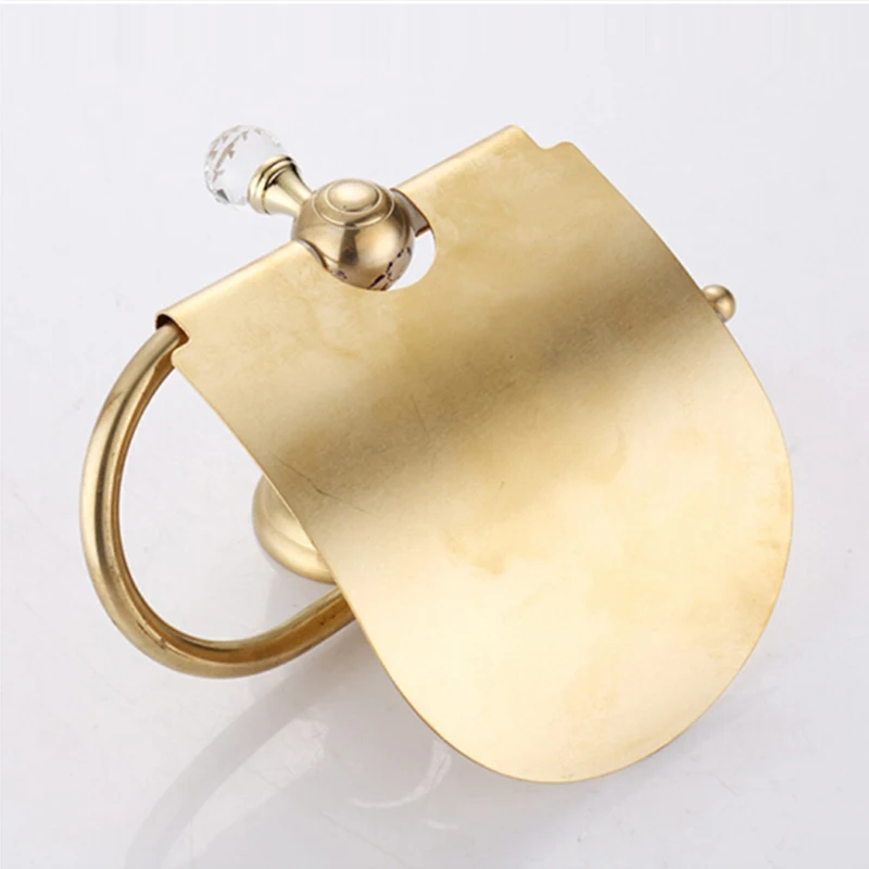 

Nordic style Glass-gold brass toilet paper bracket Film paper bracket Bathroom paper bracket Bathroom appliance bracket WSHYUFEI
