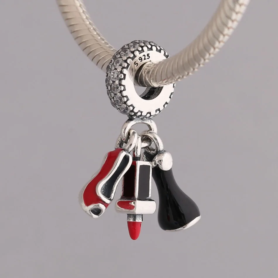 S925 Подвеска Сделай Сам ювелирные изделия гламур трио свисающий Шарм подходящий