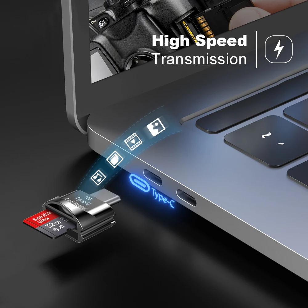 Адаптер Type-C SanDisk Ultra 128 ГБ 64 16 карты памяти micro SD 32 класс 10 80 Φ microSDXC SDHC 100% оригинал -