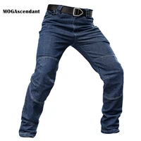 mens stretch jeans pant military straight denim tactical long trousers city security special force combat pant outdoor trousers