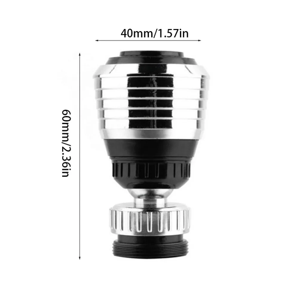 

ABS Plastic Faucet Splash Nozzle Rotatable Water-saving Shower Bath Valve Filter Devices Two Water-outlet Modes