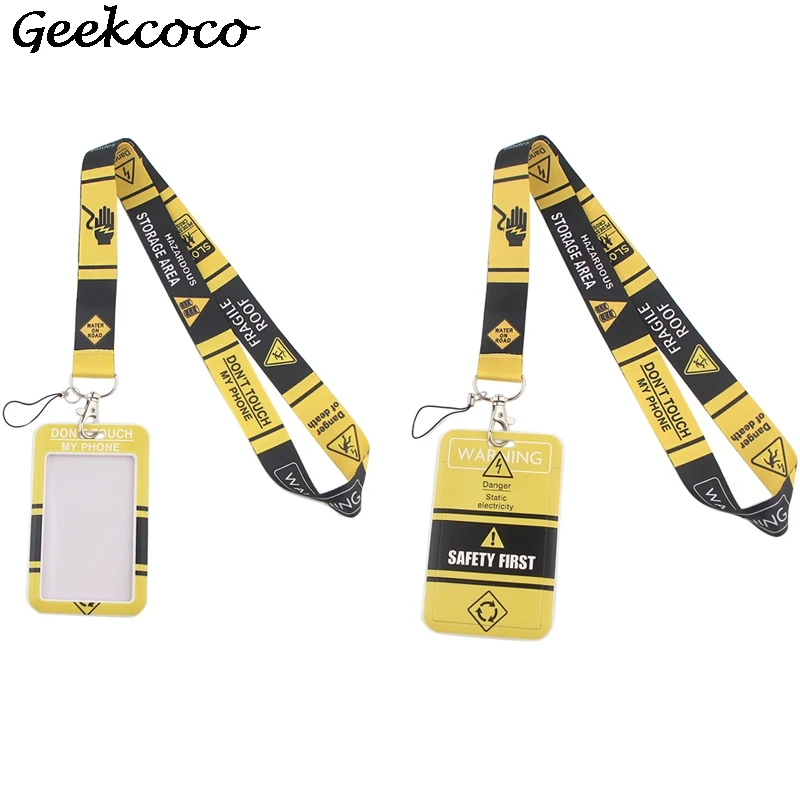 

20 шт./лот J1986 предупреждающий знак шнурки брелок для ключей со значком ID мобильный телефон Веревка Дети подарков шнурки с держателем для кар...