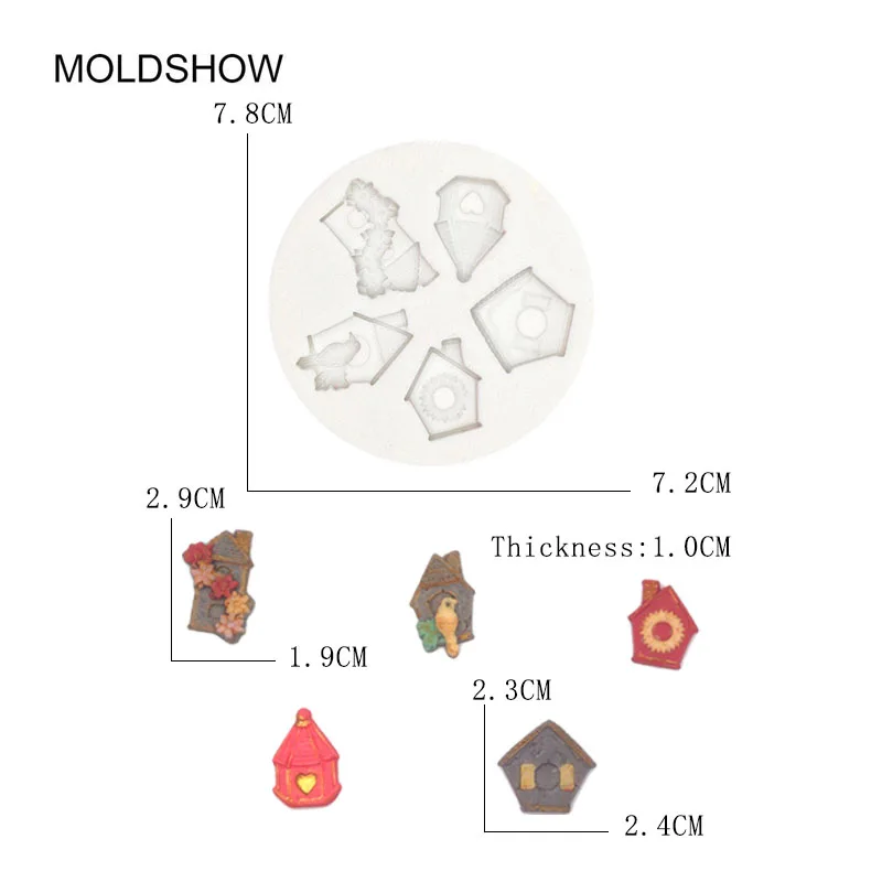Бесплатная доставка Птичье гнездо силиконовая форма помадка кекс границы формы