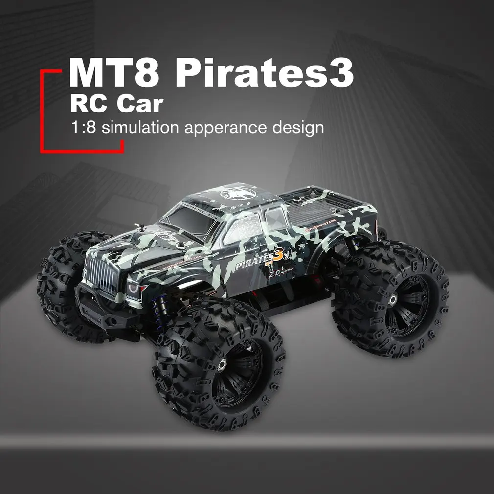 ZD RACING MT8 Pirates3 1/8 2,4 г 90 км/ч электрический бесщеточный RC гоночный автомобиль внедорожная модель большой ноги монстр грузовик RTR/Автомобильная рама