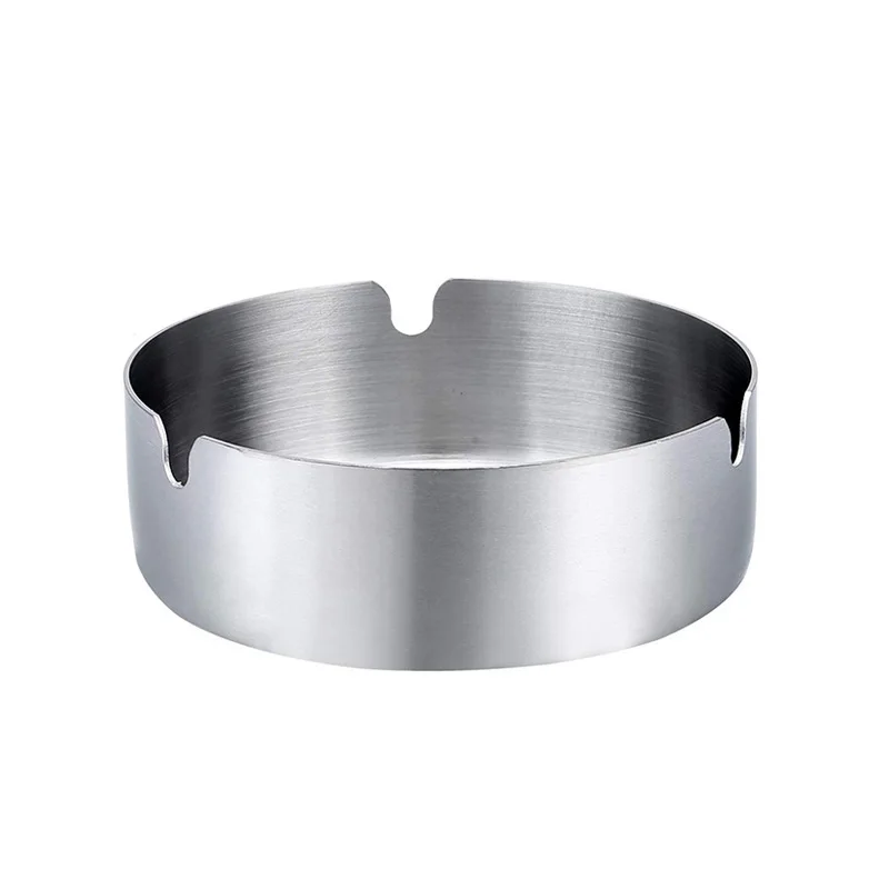 10/12/14 см Нержавеющая сталь пепельница из нержавеющей стали дым серебристого