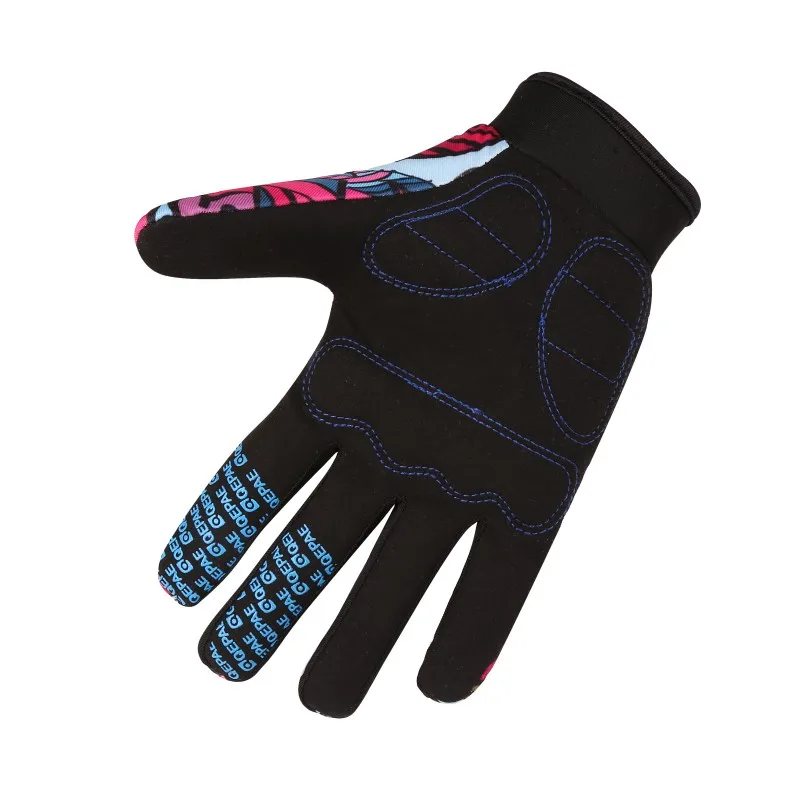 

Colored bike Riding fitness gloves Full Finger Bicycle Cycling Motorcycle Gloves Men Women Horse Cycling Gloves