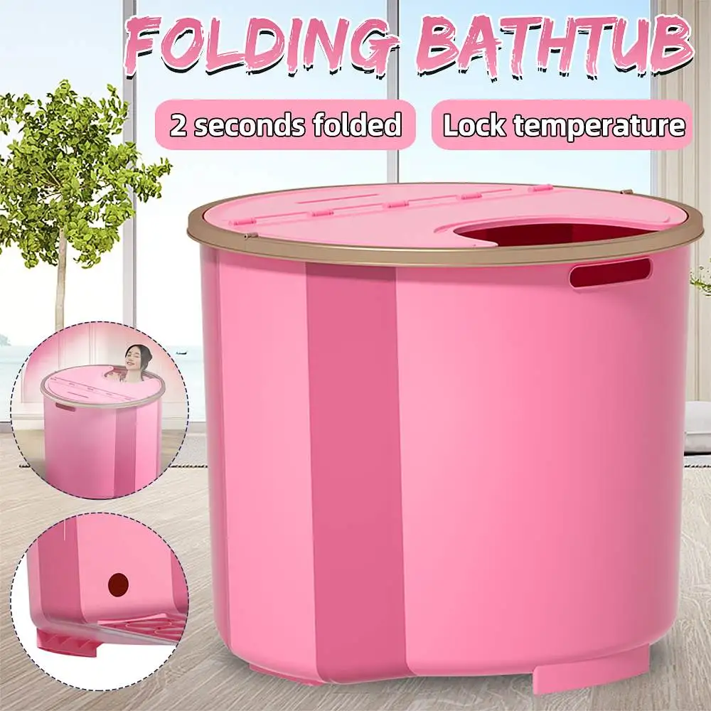 

Легкая Складная Ванна, портативная утолщенная большая Бытовая ванна для взрослых, Детская ванна, горячее ведро для новорожденных