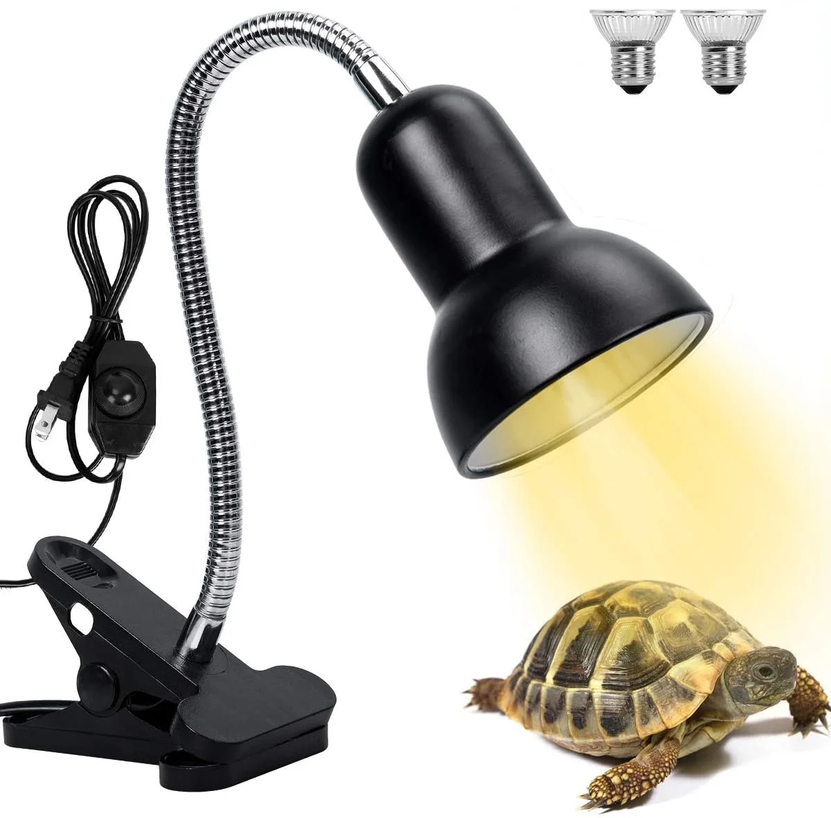 

BENE Reptile Heat Lamp, Bearded dragon Fixture for Aquatic Turtles Tortoise Snake Lizards Terrarium Amphibian Chocadeira
