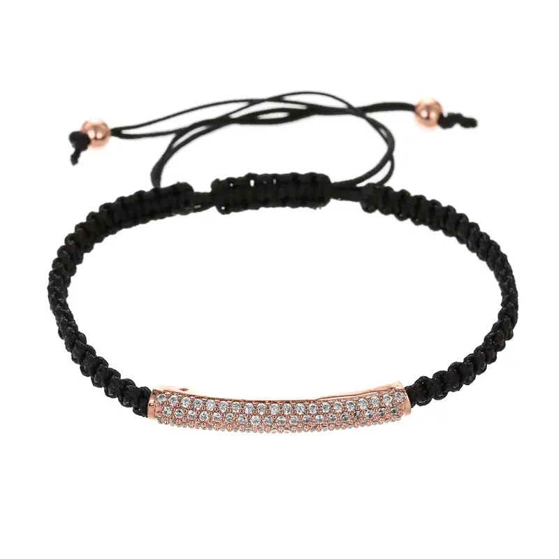 Новинка длинные плетеные браслеты ручной работы с микро-закрепкой из