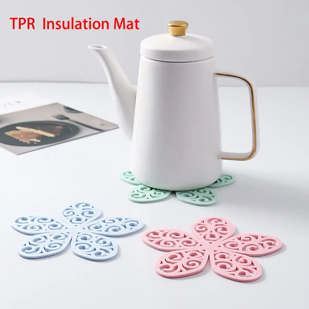 Подставка под кружку для напитков противоскользящие салфетки ТПР греющий коврик
