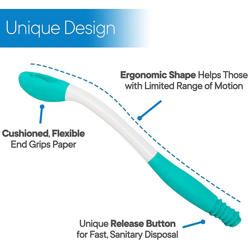 

Long Reach Comfort Wipe - Self Assist Toilet Aid, Perfect Daily Living Bathroom Aid for Limited Mobility