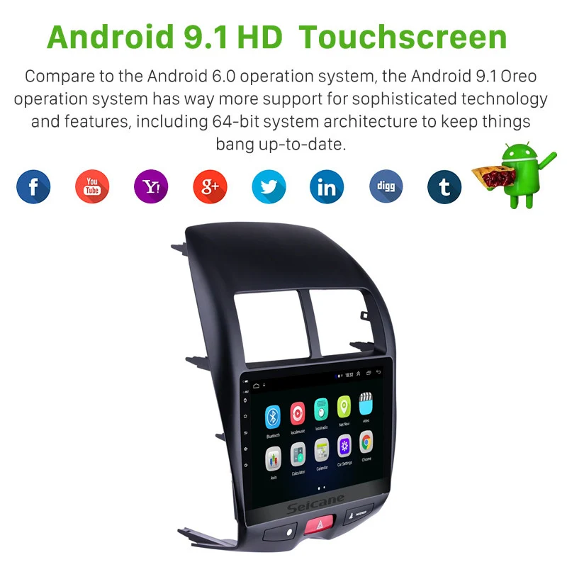 Seicane Android 8 1 10 "GPS автомобильное радио головное устройство для CITROEN C4 2010 2011 2012 2013