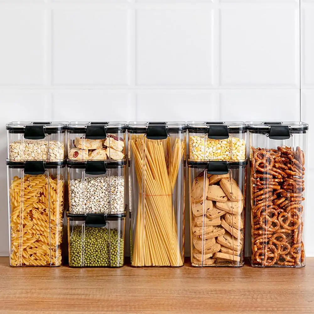 Eco-Friendly Kitchen Food Storage Containers Refrigerator Organizer Tea Bean Grain Box Sealed Container Clear Case | Дом и сад