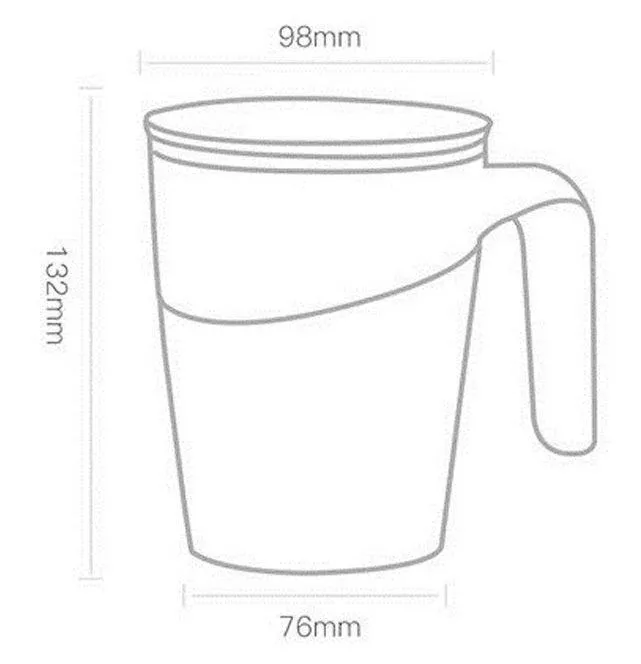 Термокружка Xiaomi Fiu Elegant Do Not Roll 0 47 мл White Объем 470 сталь 304 Крепление присоска Вес 320