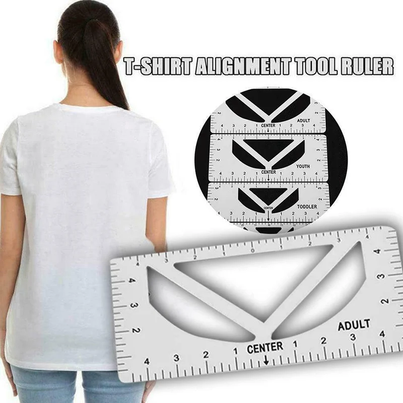 Линейка для выравнивания футболок линейка дизайна инструмент легкая калибровка