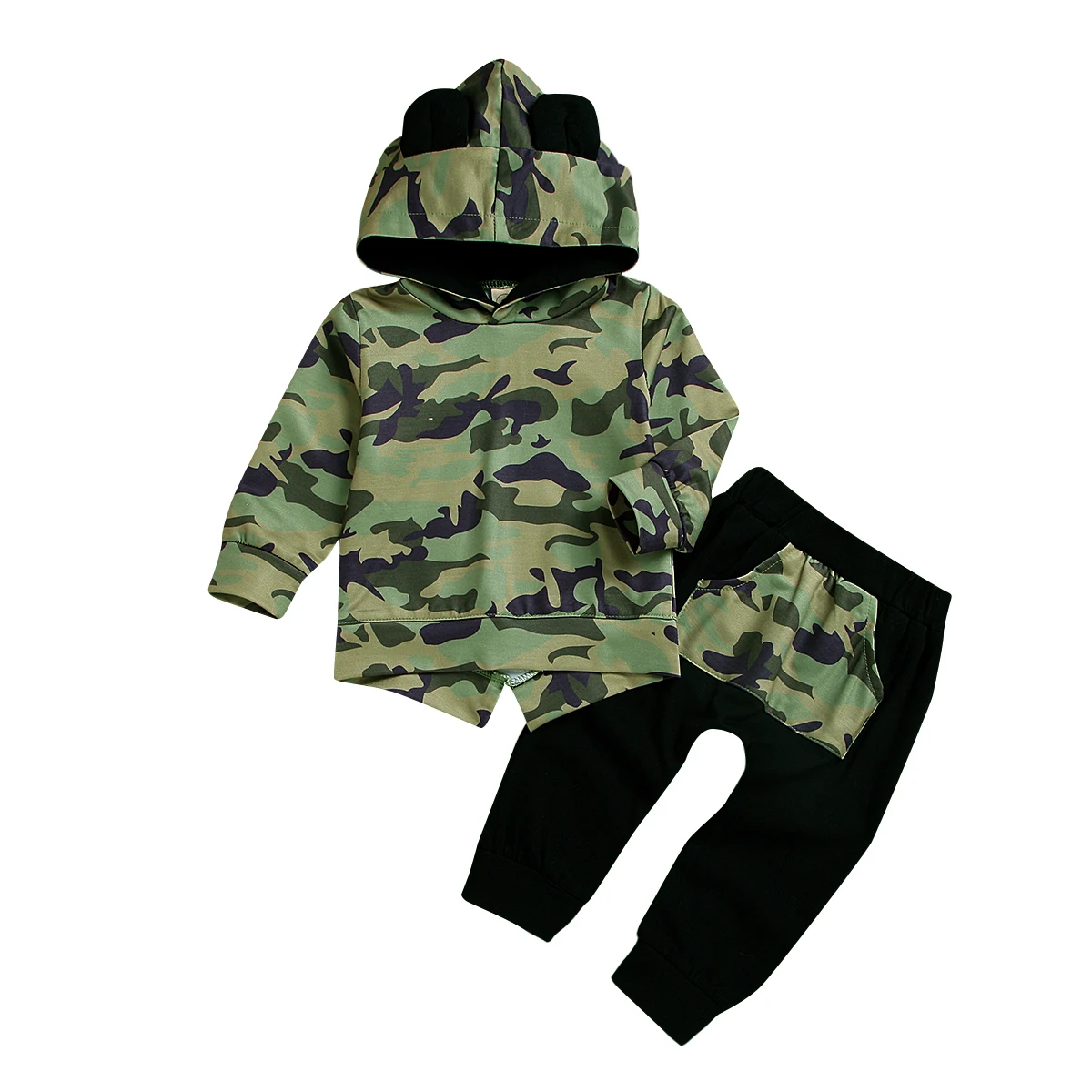Fall 2019 toddler Autumn Kids tracksuit boys camouflage hoodies little boy fashion clothes 5t winter children D20 | Детская одежда и