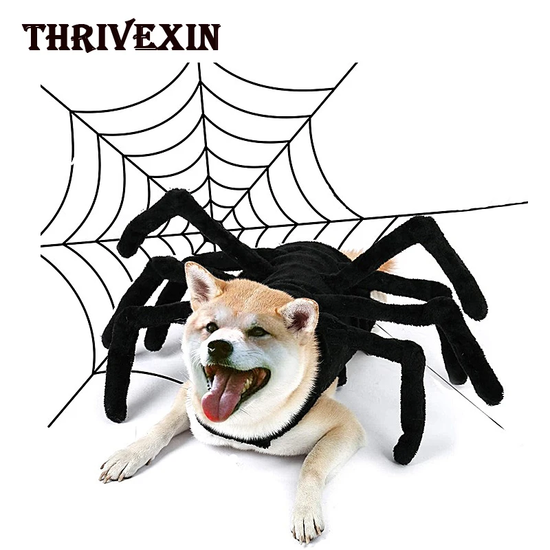 

Pet Halloween Funny Spider Chest Back Clothes Creative Cat Dog Cosplay Outfit Puppy Kitten Transformation Costume Accessorie