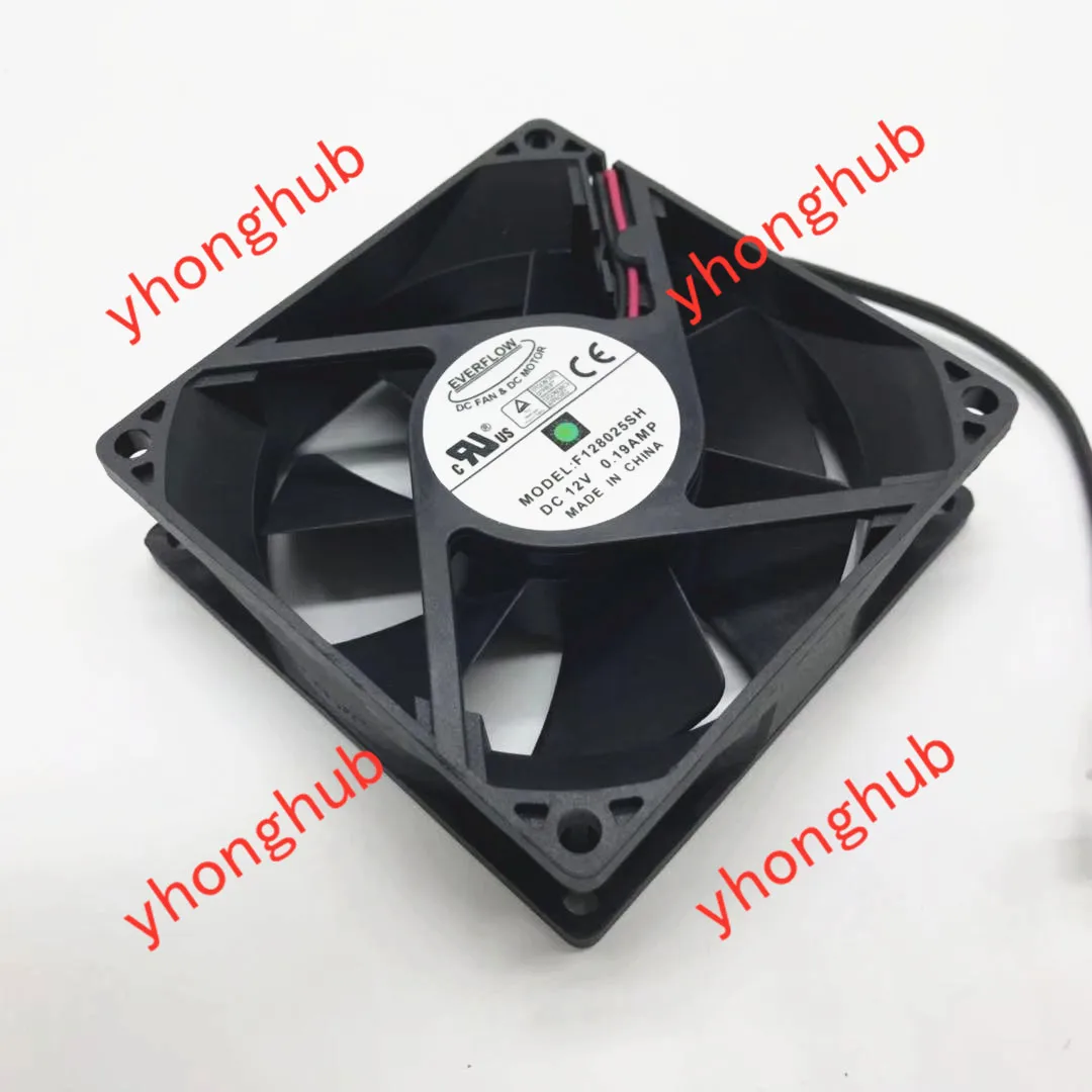 Вентилятор охлаждения сервера EVERFLOW F128025SH 12 В постоянного тока 0 19 А 80x80x25 мм 2