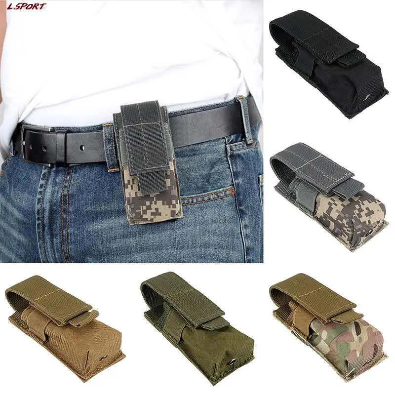 

Tactical Molle M5 Flashlight Pouch Single Pistol Magazine Pouch Torch Holder Case Outdoor Hunting Knife Light Holster Bag