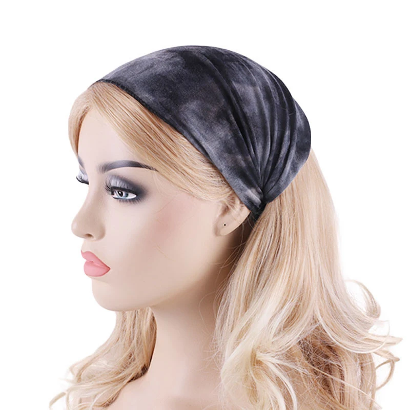 

Women's Headband Tie Dye Twisted Knotted Headbands for Girls Wide Stretch Hair Band Ladies Elastic Turban Spa Head band