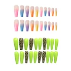 20 шт.упаковка, накладные ногти с леопардовым принтом