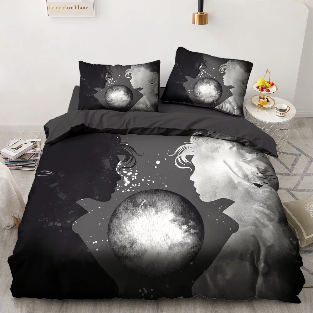 3D наборы роскошного постельного белья абстрактные Стиль один Queen двойной полный