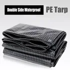 Тент тент Tewango, 0,35 мм, черный и белый, сетчатый, водонепроницаемый