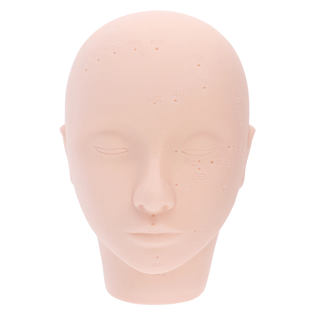 

Soft PVC Massage Training Mannequin Flat Head Make Up Eyelashes