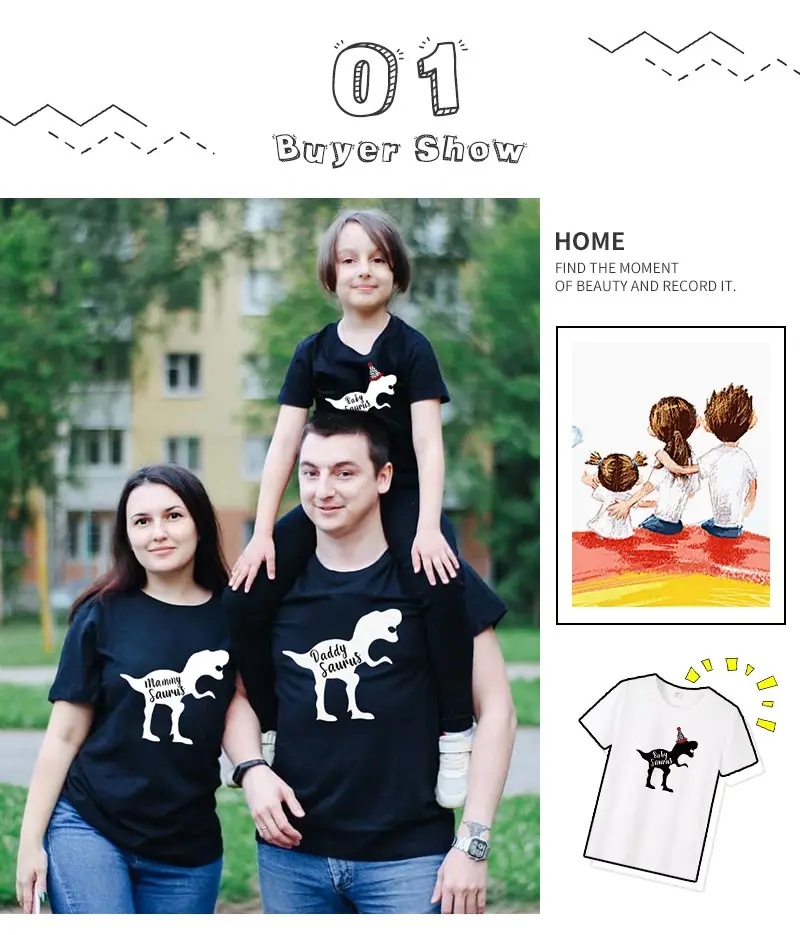 Одинаковые комплекты для семьи; одежда для мамы, папы, сына, папы, мамы, дочки; одежда для малышей; Модная одежда с рисунком динозавра; футболка; комплект с принтом