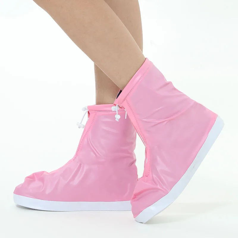 Чехлы для обуви от дождя женщин и мужчин водонепроницаемые чехлы утолщенные