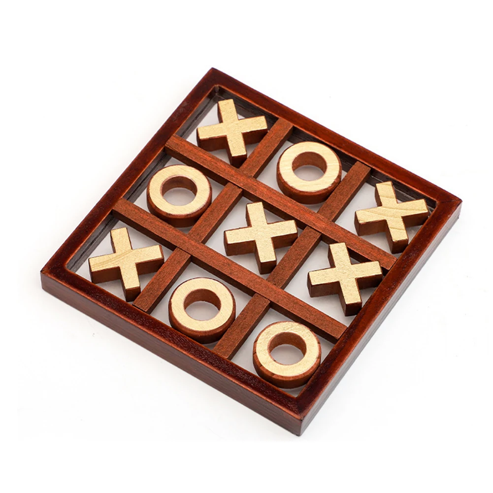 

Игра Tic-tac-toe для всей семьи, развивающая головоломка для детей, деревянные настольные игры для взаимодействия родителей и детей, набор игруш...