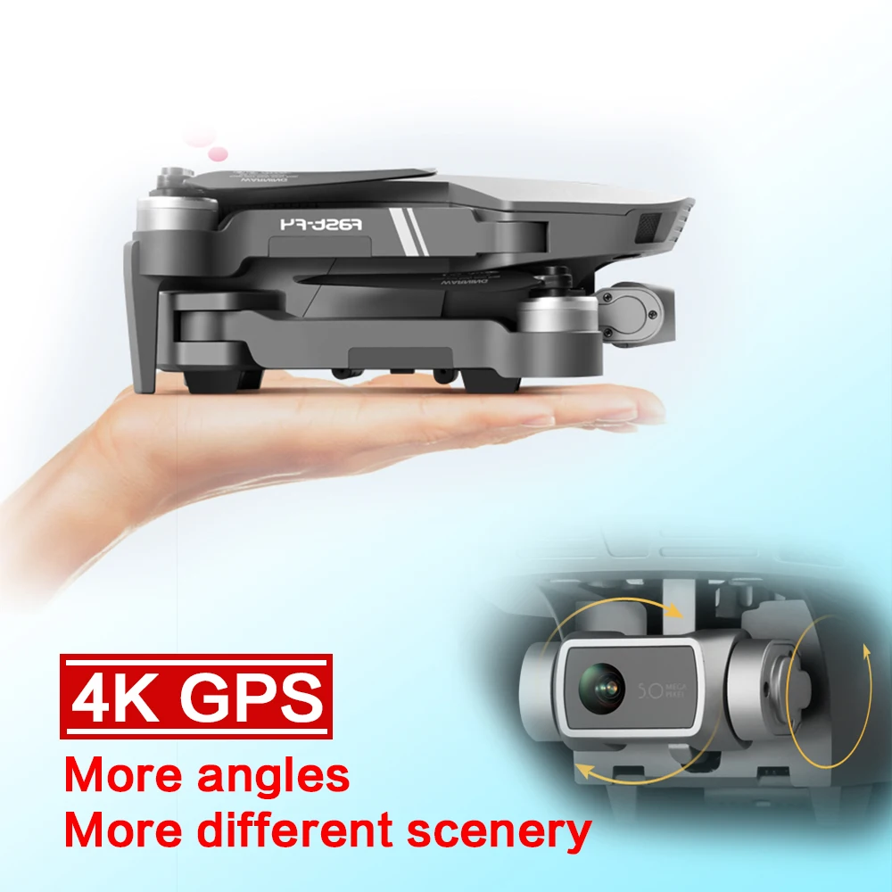 f4 gps дрон с 2 осевым шарнирным 5g wi fi 4k