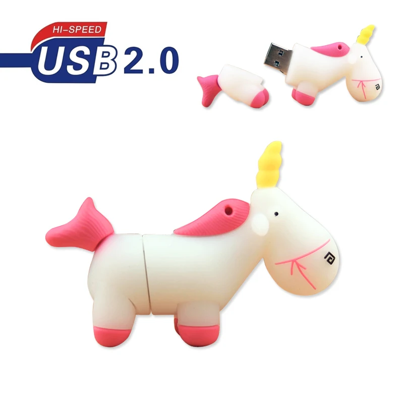 Usb флеш накопитель с рисунком единорога 4 ГБ 8 16 32 usb 2 0|USB флэш-накопители| |