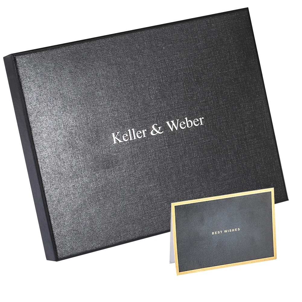 My Dear Grandson I Believe In You Practical Gift Pack Classic Black Leather Wallet Steampunk Pocket Watch  Pendant White Dial