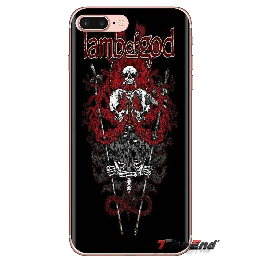 TPU Transparent Skin Cover Lamb of God Heavy metal rock music For Samsung Galaxy A3 A5 A7 A9 A8 Star A6 Plus 2018 2015 2016 2017 |