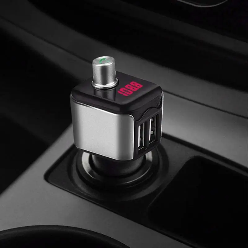 Автомобильный Bluetooth-совместимый беспроводной FM-передатчик USB зарядное