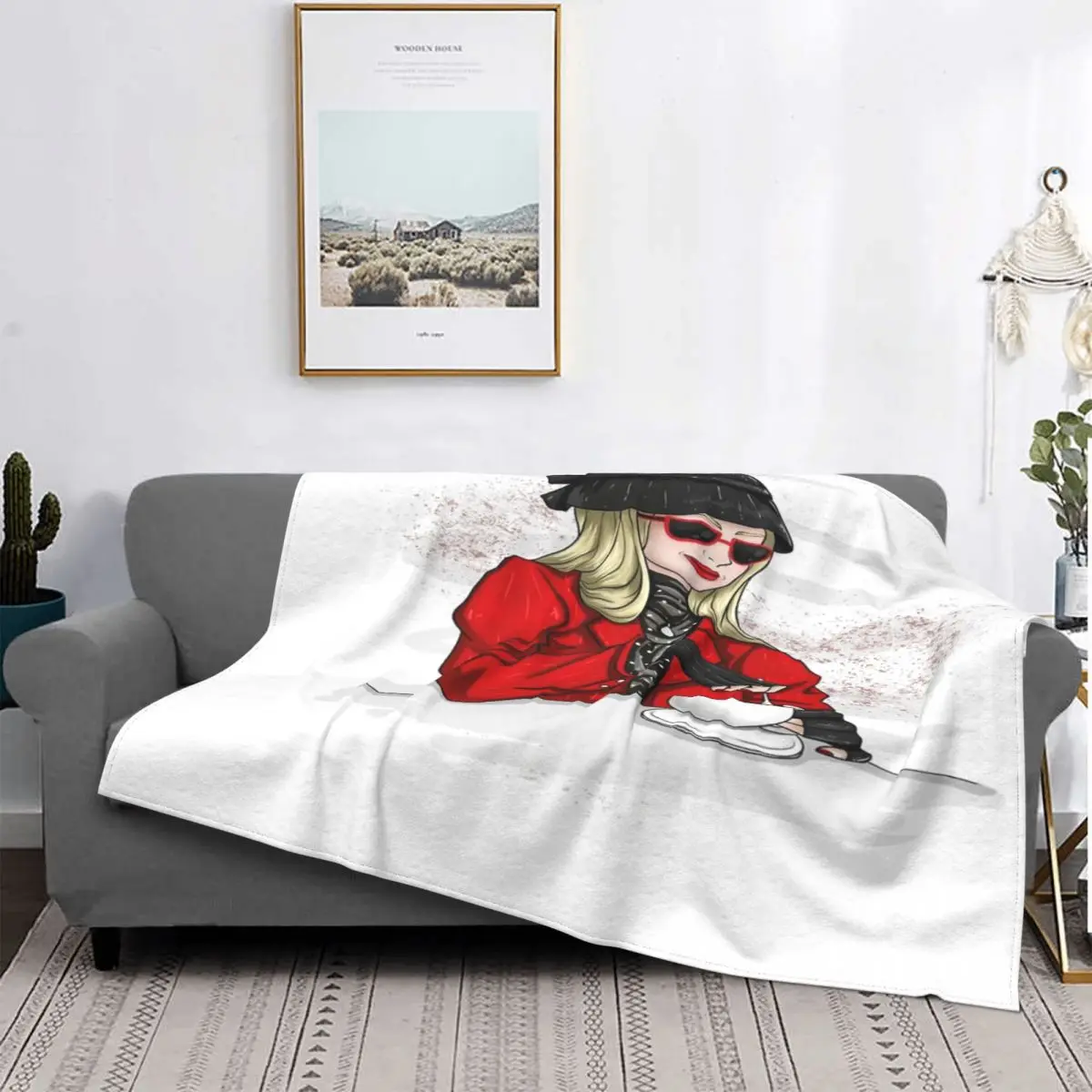 

Manta de invierno a cuadros, colcha, cama, manta térmica, mullida